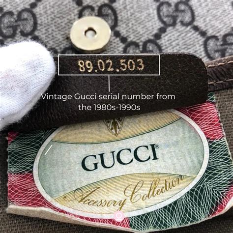 vintage gucci hallmarks|original gucci serial numbers.